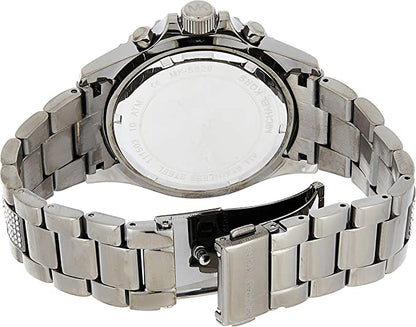 Michael Kors Everest women's watch caseback and stainless steel bracelet