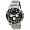 Michael Kors Everest chronograph black dial with three white subdials and stainless steel bracelet