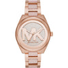 Michael Kors Janelle rose gold women's watch with crystal dial and matching bracelet