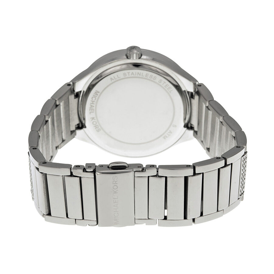 Michael Kors Kerry MK3359 caseback showing stainless steel case back