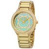 Michael Kors Kerry MK3481 mint MOP dial with gold-tone crystal-set case and gold-tone bracelet