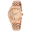 Michael Kors Lexington Chronograph rose gold women's watch with rose dial and chronograph subdials