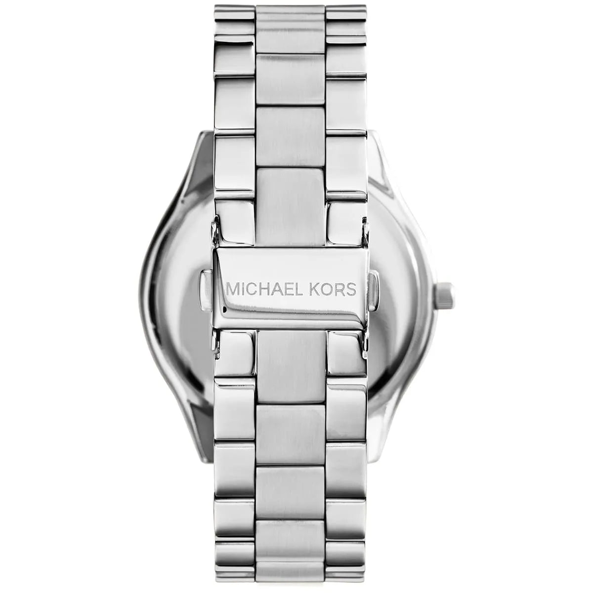 Michael Kors MK3292 watch caseback with stainless steel and brand engraving