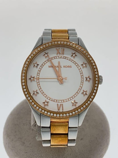Close-up of MK4483 dial showing Roman numerals and crystal-encrusted bezel