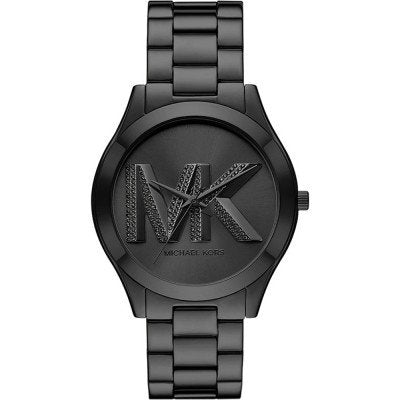 Michael Kors MK4734 Runway Slim watch with black dial and steel bracelet