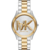 Michael Kors MK4735 Runway Slim watch with two-tone stainless steel bracelet and MK logo dial
