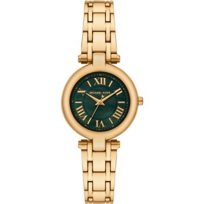 Michael Kors MK4892 Laney gold-tone watch with dark green dial and Roman numerals