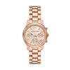 Michael Kors Mini Runway Chronograph MK7327 rose gold women's watch with link bracelet