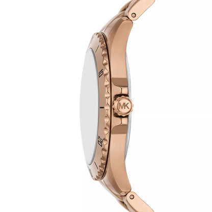 Michael Kors Everest watch side profile showing case thickness and bezel design