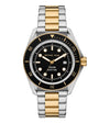 Michael Kors MK9180 two-tone men's watch with black dial and stainless steel gold-tone bracelet