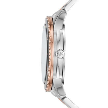 Michael Kors Runway MK6960 side profile showing case thickness and bracelet