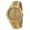 Michael Kors Slim Runway gold-tone women's watch with matching bracelet