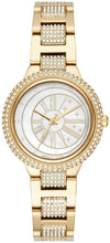 Michael Kors Taryn MOP gold-tone women's watch with mother-of-pearl dial and crystal-paved bracelet