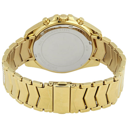 Michael Kors Whitney watch caseback showing stainless steel with engraved text