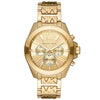Michael Kors Wren gold-tone women's watch with chronograph subdials and Roman numeral dial