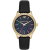 Michael Kors Layton watch with black mother-of-pearl dial and gold-tone crystal-set bezel