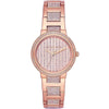 Michael Kors Gabbi Glitz rose gold women's watch with crystal-paved dial and bracelet