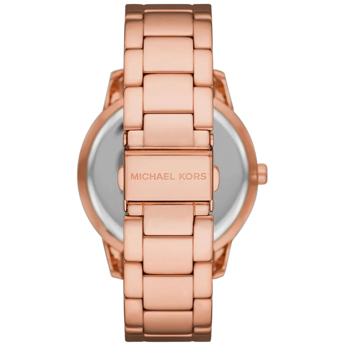 Michael Kors Tibby rose-gold watch case back with logo engraving