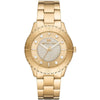 Michael Kors Runway gold women's watch with crystal-pavé dial and gold stainless steel bracelet