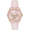 Michael Kors MK6946 rose gold-tone women's watch with pink dial and silicone strap