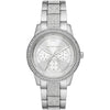 Michael Kors Oversized Tibby Pavé Silver-Tone Women's Watch - MK7294