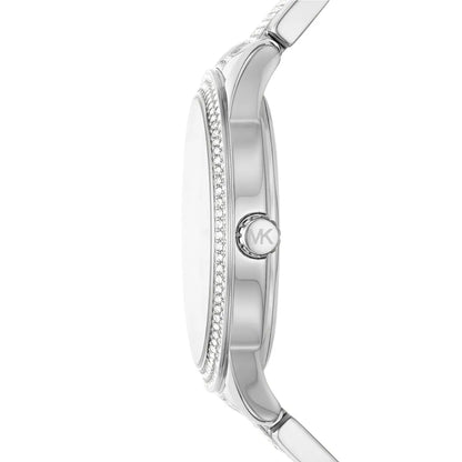 Michael Kors Oversized Tibby Pavé Silver-Tone Women's Watch - MK7294