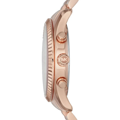 Michael Kors Lexington MK8313 watch side profile showing case thickness and crown detail