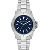 Michael Kors Everest MK9079 men's watch with blue dial and silver stainless steel bracelet