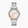 Michael Kors Corey women's watch with pink dial, silver-tone case and link bracelet