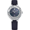 Swarovski Lovely Crystals Mini silver women's watch with crystal bezel and dark dial