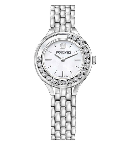 Swarovski Lovely Crystals Mini silver women's watch with crystal-set bezel and silver dial