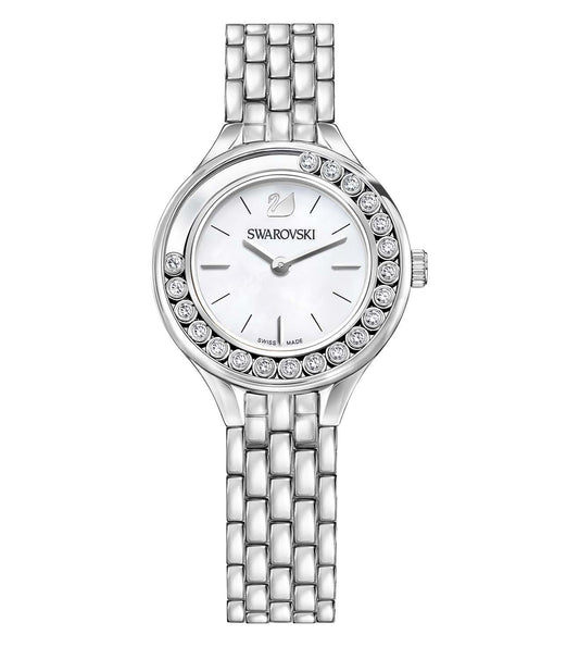 Swarovski Lovely Crystals Mini silver women's watch with crystal-set bezel and silver dial