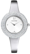 Swarovski Crystal Sparkling women's watch with silver dial and crystal-paved bezel