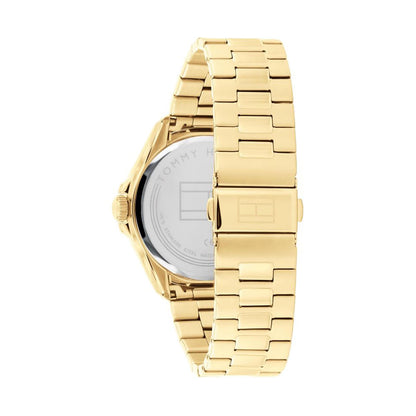 Tommy Hilfiger Maverick watch caseback with stainless steel and branding