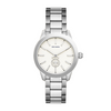 Tory Burch Collins silver stainless steel watch with white dial and link bracelet