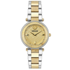 Versace Reve gold dial women's watch with two-tone steel strap and Roman numerals