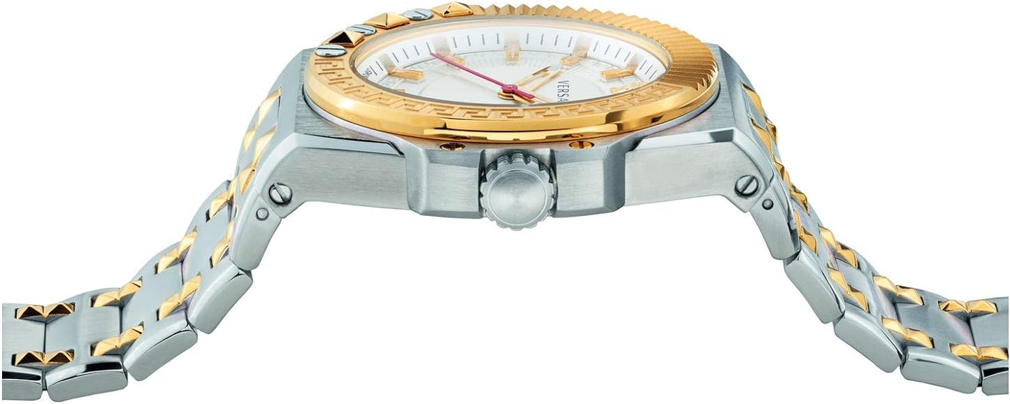 Versace Chain Reaction Quartz Silver Dial Men’s Watch VEDY00519 - Watch