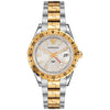 Versace Hellenyium two-tone GMT men's watch with gold and silver stainless steel bracelet and white dial