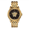 Versace Palazzo Empire gold-tone men's watch with black dial and Medusa logo